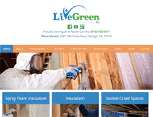 Tablet Screenshot of livegreeninc.com